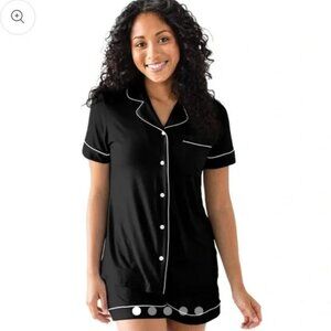 Kindred Bravely Clea Small Maternity Nursing Pajama Set Black